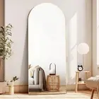 Arched Full Length Mirror 165 × 60Cm, Floor Big Standing Mirror, against Wall fo