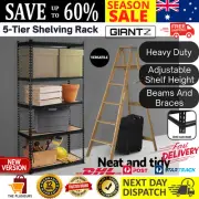 Shelving Unit Metal Shelf 5 Tier Storage Rack Warehouse Shelving Heavy Duty AU