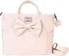Disney Minnie Mouse Checkered Texture Convertible Backpack & Tote Bag New Gift