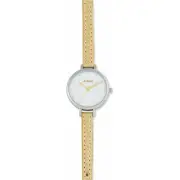 Elegant Timepieces Women's Leather Strap Watch Model W33 Wht, White