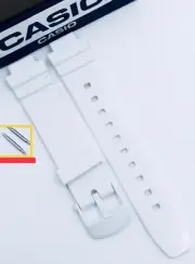 Genuine Casio Watch Strap Band for LRW-250H LRW 250H 250 WHITE + Spring Bar PINS