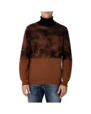 Antony Morato Knitwear Sweater BrownBlack Turtleneck - Sweaters -Size 54