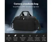 LOYOUTH Camera Bag Travel Camera Shoulder Bag Water-resistant Shock-proof for Mirrorless Camera with Removable Dividers And Shoulder Strap