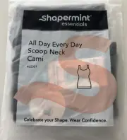 NEW SHAPERMINT EssentialsAll Day Everyday Scoop Neck Cami Black #62001 SZ XL