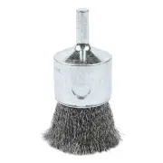 Crimped Wire End Brush, Carbon Steel, 1 in x 0.01 in ORS Nasco ANCHOR BRAND