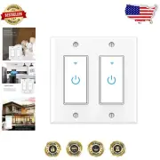WiFi Smart Light Switch Compatible with Alexa & Google Assistant - 2 Gang