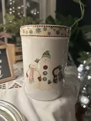Sakura Debbie Mumm Snowflakes Ceramic Utensil Holder,Dishwasher & Microwave Safe