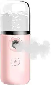 Nano Facial Mister - USB Rechargeable Mini Face Steamer for Hydration, Portable Handheld Nano Mist Sprayer Hydrating and Cooling Spray for Home and Travel