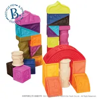 在飛比找蝦皮購物優惠-【美國B.Toys感統玩具】羅馬城堡軟積木26pcs /咬咬