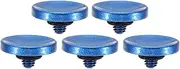 uxcell Camera Shutter Button, 5 Pack Soft Shutter Release Button Pure Copper Camera Button Concave Suitable for Nikon for Fujifilm for Leica DSLR/SLR Camera, Blue