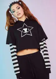 [Dolls Kill x tokidoki] Beyond The Grave Layered Hoodie