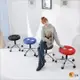 《Buy JM》鐵力士厚8公分成型泡棉座墊圓型鐵腳旋轉椅/美容椅/電腦椅/R-H-CH021