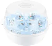 Microwave Steam Cleaner, Reusable Case Container Baby Bottles Microwave Steam Cleaner, Cleaning Box Pacifier High Temperature Resistant Steamer For Household Kids Tableware Toys