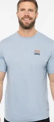 NWT Travis Mathew Heather Blue Personal Letter Shirt Mens XL