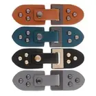 1 Set Leather Snap Clasp Buckles Hook and Eye Buttons For Coats/Bags