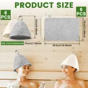 Bath Hair Caps with Loops Versatile Heat Insulation Sauna Mat for Home .a