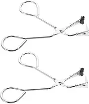 ARTSEWPLY 2 Pcs Mini Eyelash Curlers for Precision Curling Partial Lash Enhancer Tool Durable Stainless Steel Makeup Accessory for Women and Portable Beauty Essential