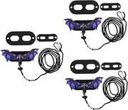 BESPORTBLE 3 Sets Little Pet Bat Strap Bunny Harness Strap Carrier Small Animal Harness Rope Reptile Lizard Leash Adjustable Lizard Leash Portable Reptile Leash Rabbit Leash Purple Cloth