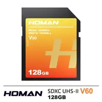 在飛比找momo購物網優惠-【Homan】SDXC UHS-II V60 128GB 記