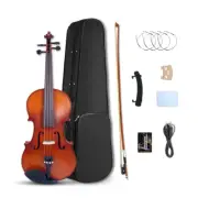 4/4 4 String Hand Made Electric Violin Maple Spruce Violin with Violin Case&Bow