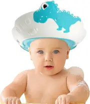 (blue) Baby Shower Cap, Toddler Shower Cap With Visor, Adjustable Baby Shower Cap For Eye, Ear And Face Protection.