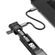 Multi-functional USB C Hub OTG USB 3.0 Adapter 5Gbps Data Transfer SD TF SIM Car
