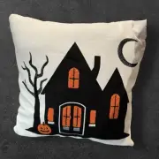 Target Bullseye Reversible Haunted House Accent Pillow- 16”- NWT