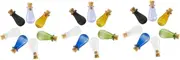 Hoement 21 pcs Mini Glass Storage Bottles DIY Wishing Bottles for Crafting and Decoration for Unique and Creative Projects