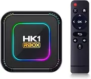 CHROX Android 13.0 TV Box,HK1 RBOX K8 Android TV Box RK3528 Quadcore 4GB RAM 128GB ROM Support 8K 3D 1080P 2.4/5.0Ghz WiFi BT5.0 10/100M Ethernet HDMI 2.0 H.265 Smart TV Box,4gb+32gb
