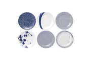Royal Doulton Pacific Plates Set Of 6 23.5cm