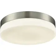 ELK Lighting FML4075-10-16M Holmby Flush Mount Satin Nickel with White