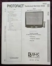 Sams Photofact 5028 Service Manual for RCA F26645YX1 (Chassis CTC203AW)