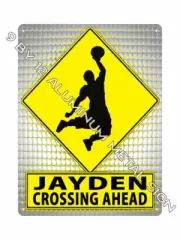 JAYDEN find your name METAL SIGN NBA Basketball SPORTS room wall decor 746