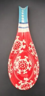 Spoon Rest Hobby Lobby Madrid Collection Red White Blue Ceramic