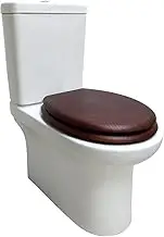 ECO-23 Jarrah Timber Veneer Soft Close Toilet Seat 2 Pieces, Brown