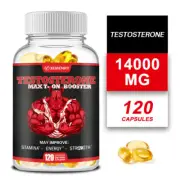Testosterone Booster - Ginseng,Tribulus, Saw Palmetto, Maca - Energy & Endurance