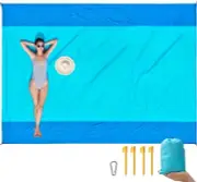ISOPHO Beach Blanket Sand Proof, Ripstop Nylon Picnic Blanket