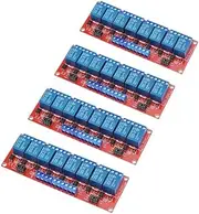 4pcs 8-Channel 5V Relay Module with optocoupler Isolation Supports high and Low Level triggering