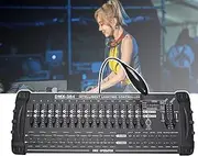 Dmx-512, Dj Controller, Automatically Control Lights(Programmable), Universal Controller,384 DMX Channels/ 24 Scanners(Built-in Features), for Program Editing, Light Shows,Black