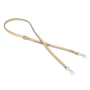 Leather Adjustable Replacement Bag Straps, Khaki, Silver Buckle