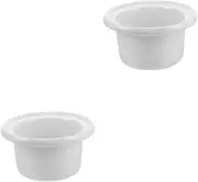 STOBAZA 2pcs Ceramic Slow Cooker Liners Replacement Inner Pot for Rice Cookers Essential Accessory for Cooking Liners