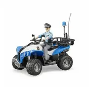 Bruder Licensed 1:16 Scale Bworld Police Quad Bike with Policeman