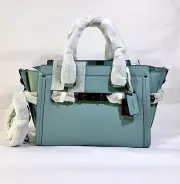 COACH Women's Glovetanned Leather Swagger 27, Dk/Cloud