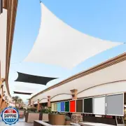 Royal Shade 12' x 16' White Rectangle Sun Shade Sail RS-SLR, UPF50+ 95% UV Bl