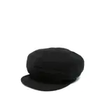 [Yohji Yamamoto] Yohji Yamamoto Wool Flat-top Cap III NUMERIC BLACK