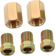 Enhance Braking Safety Thread Brake Line Fittings Set High Durability Nickel Oil Pipe Joints Easy to Install Fit