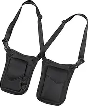 [Dickly] Hiddens Underarm Shoulder Bag for Men Women, Double Shoulder Pouch for Running