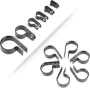 200Pcs P Clips Clamp Assortment Kit for Wire Cable Pipe
