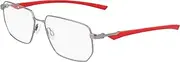 NIKE 4317 076 SATIN GUNMETAL/UNIVERSITY RED 57/14/145 MALE Eyewear Frame