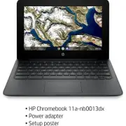 HP 11.6" CHROMEBOOK 11A G8 INTEL CELERON 4GB MEMORY 32GB eMMC FLASH MEMORY